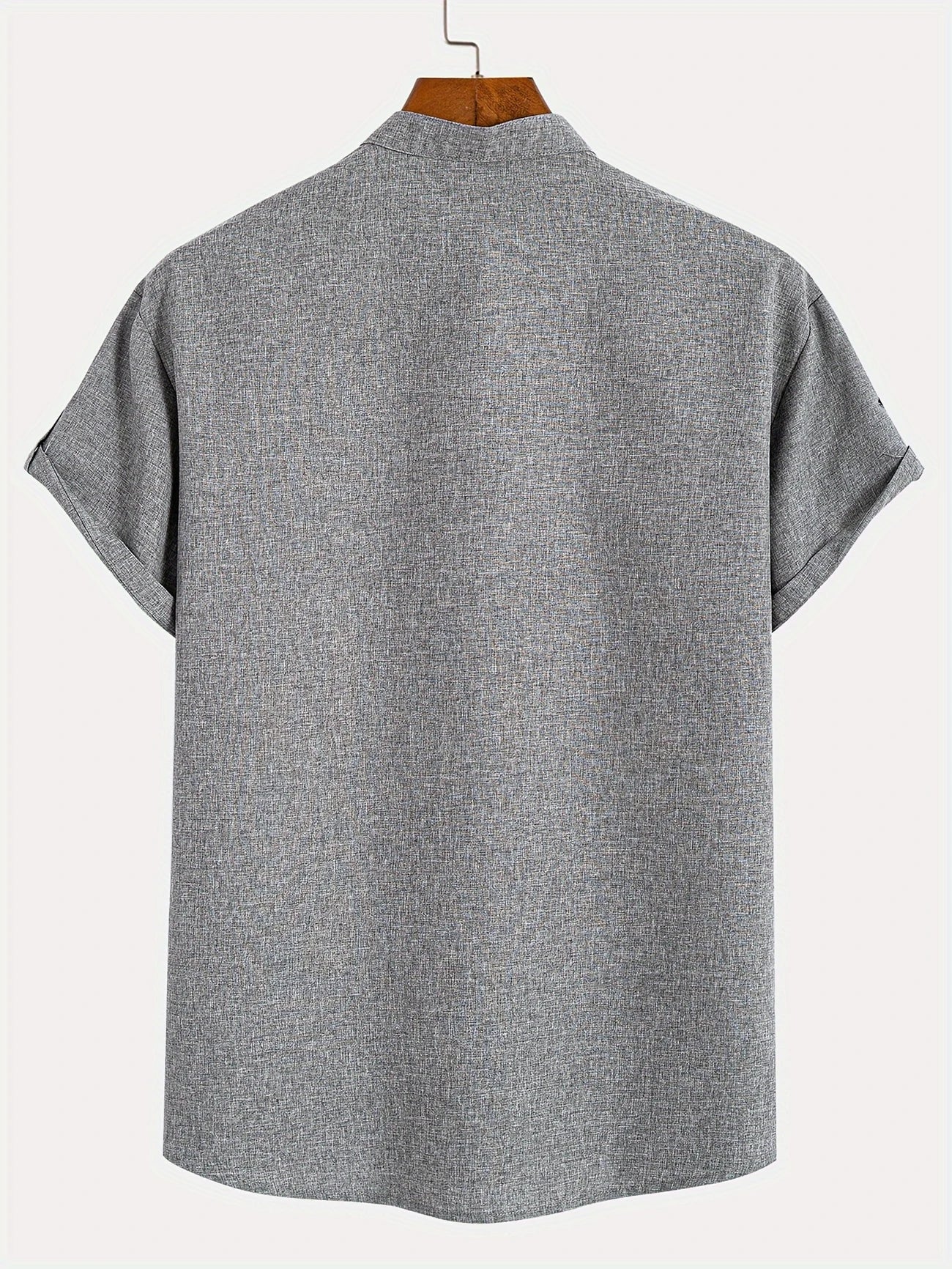 ORIENNE™ | Camisa Elegante de Manga Corta con Cuello Alto
