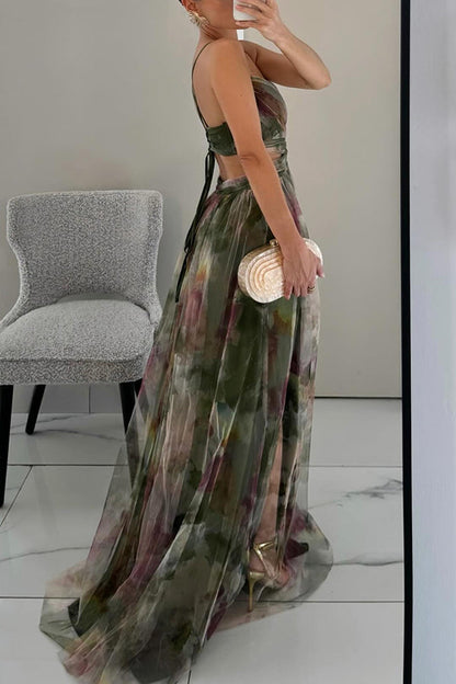 MAEVA | Vestido largo de gasa