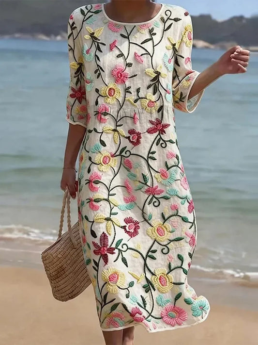 VERA | Vestido Floral Elegante