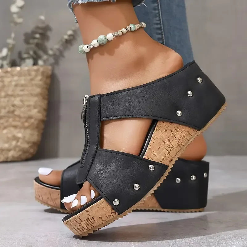 ORIENNE™ | Sandalias Ortopédicas de Cuña Cómoda