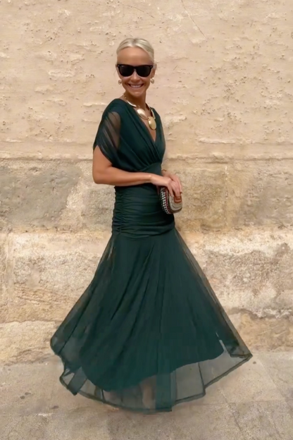 ISABELA | Vestido Elegante Lago de Fiesta con Escote en V