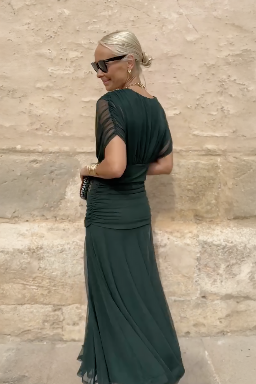 ISABELA | Vestido Elegante Lago de Fiesta con Escote en V