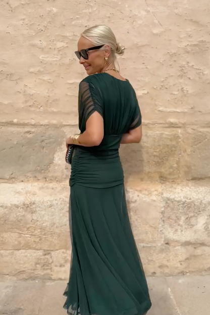 ISABELA | Vestido Elegante Lago de Fiesta con Escote en V