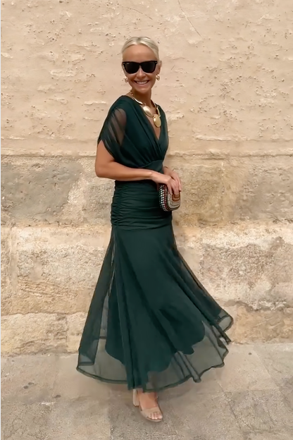 ISABELA | Vestido Elegante Lago de Fiesta con Escote en V