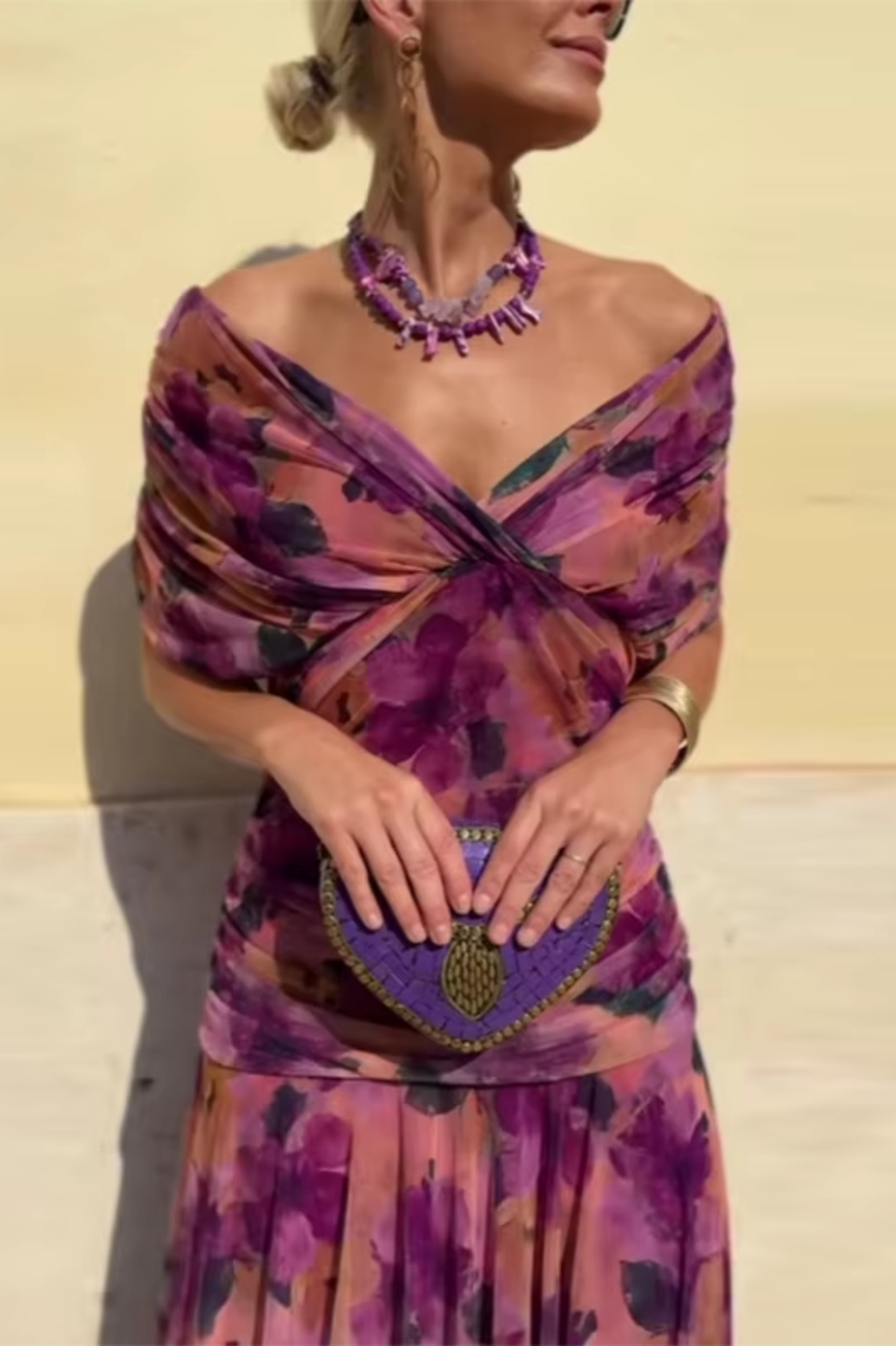 ISABELA | Vestido Elegante Lago de Fiesta con Escote en V