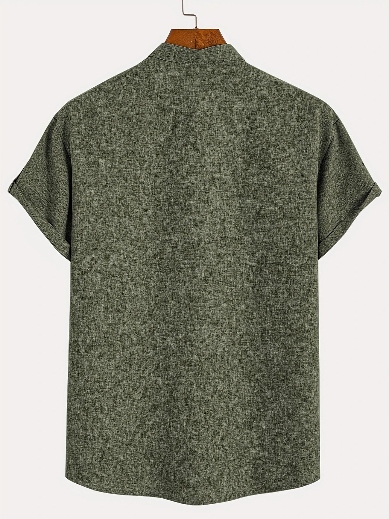 ORIENNE™ | Camisa Elegante de Manga Corta con Cuello Alto