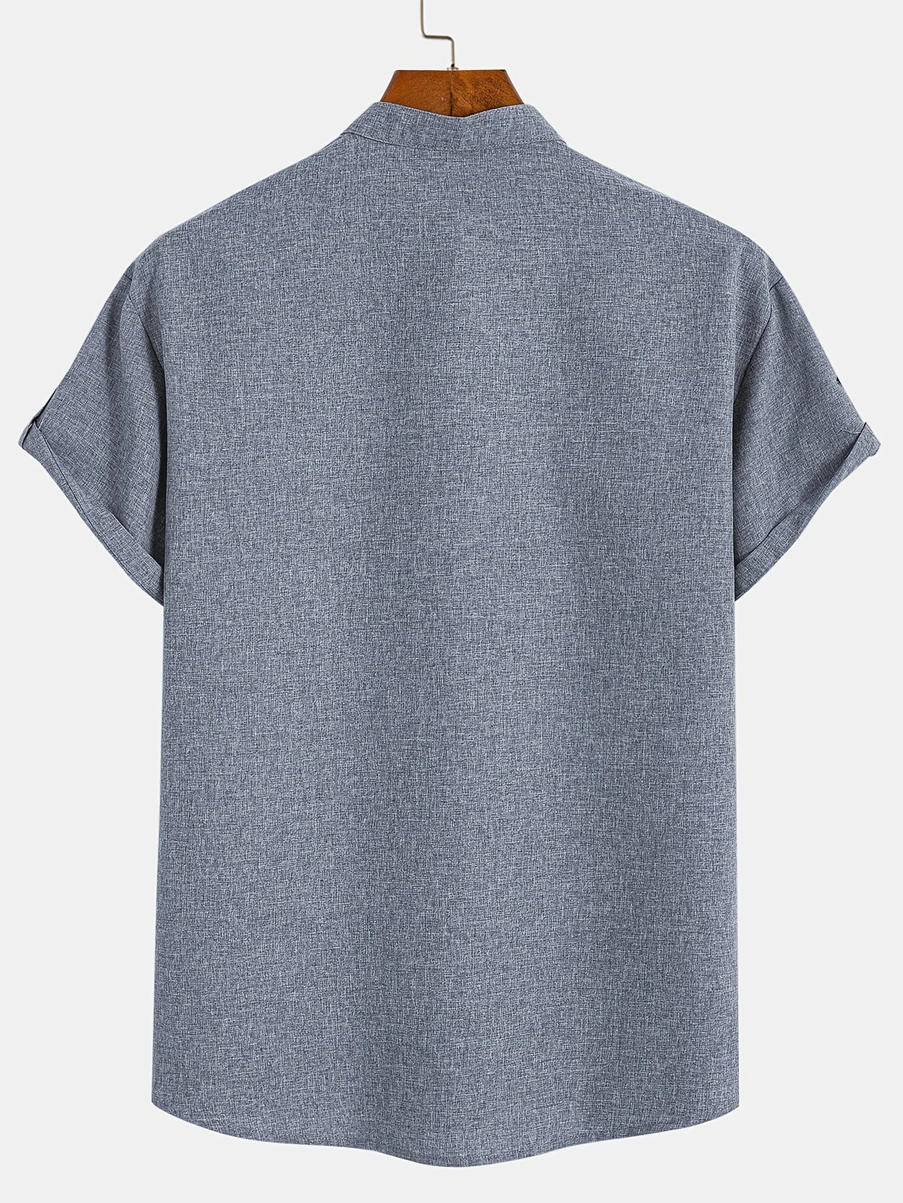 ORIENNE™ | Camisa Elegante de Manga Corta con Cuello Alto