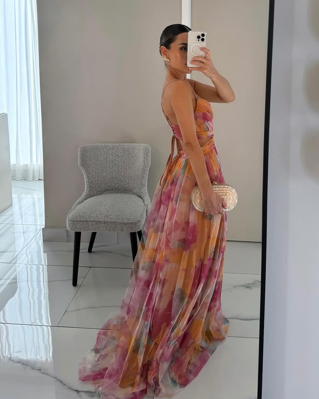 MAEVA | Vestido largo de gasa
