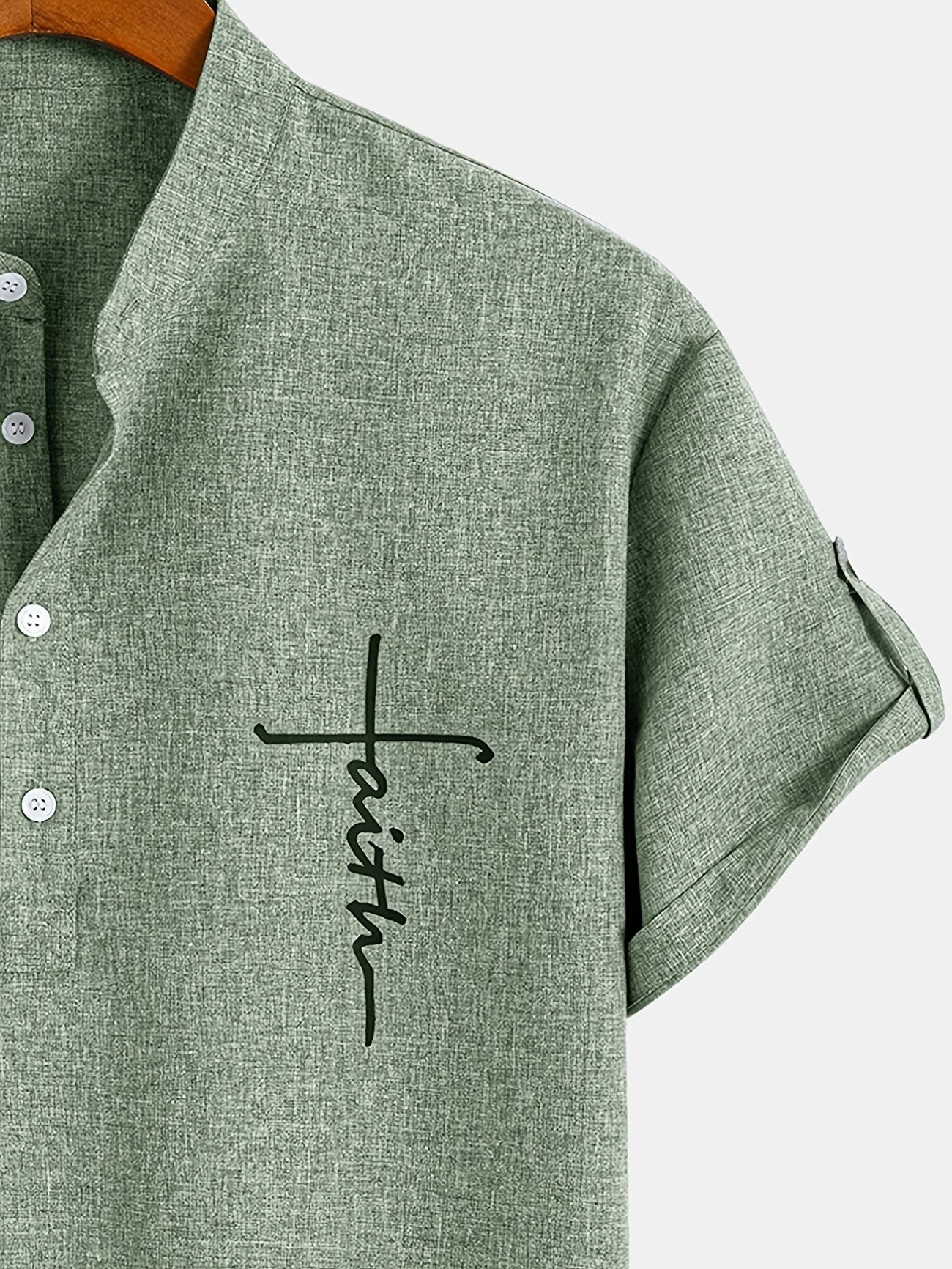ORIENNE™ | Camisa Elegante de Manga Corta con Cuello Alto