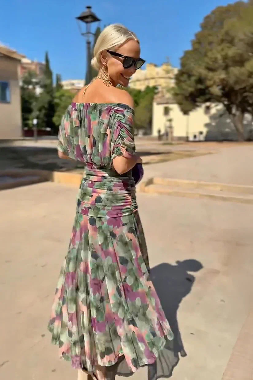 ISABELA | Vestido Elegante Lago de Fiesta con Escote en V