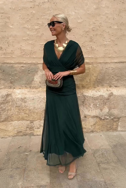 ISABELA | Vestido Elegante Lago de Fiesta con Escote en V
