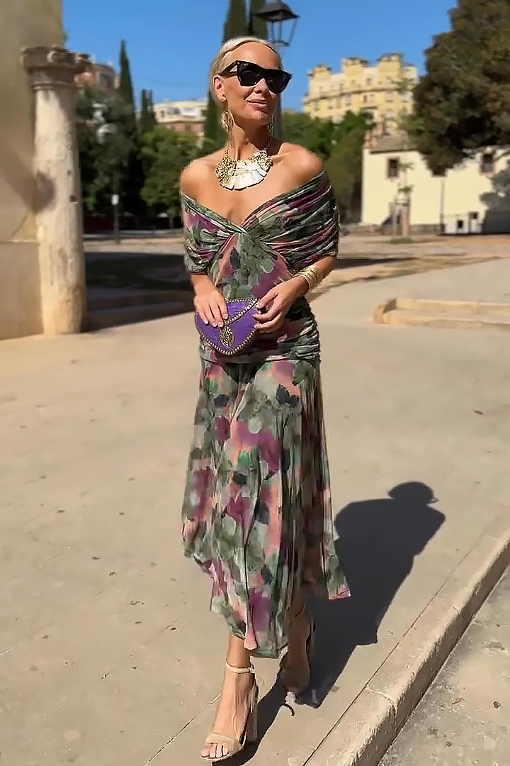 ISABELA | Vestido Elegante Lago de Fiesta con Escote en V