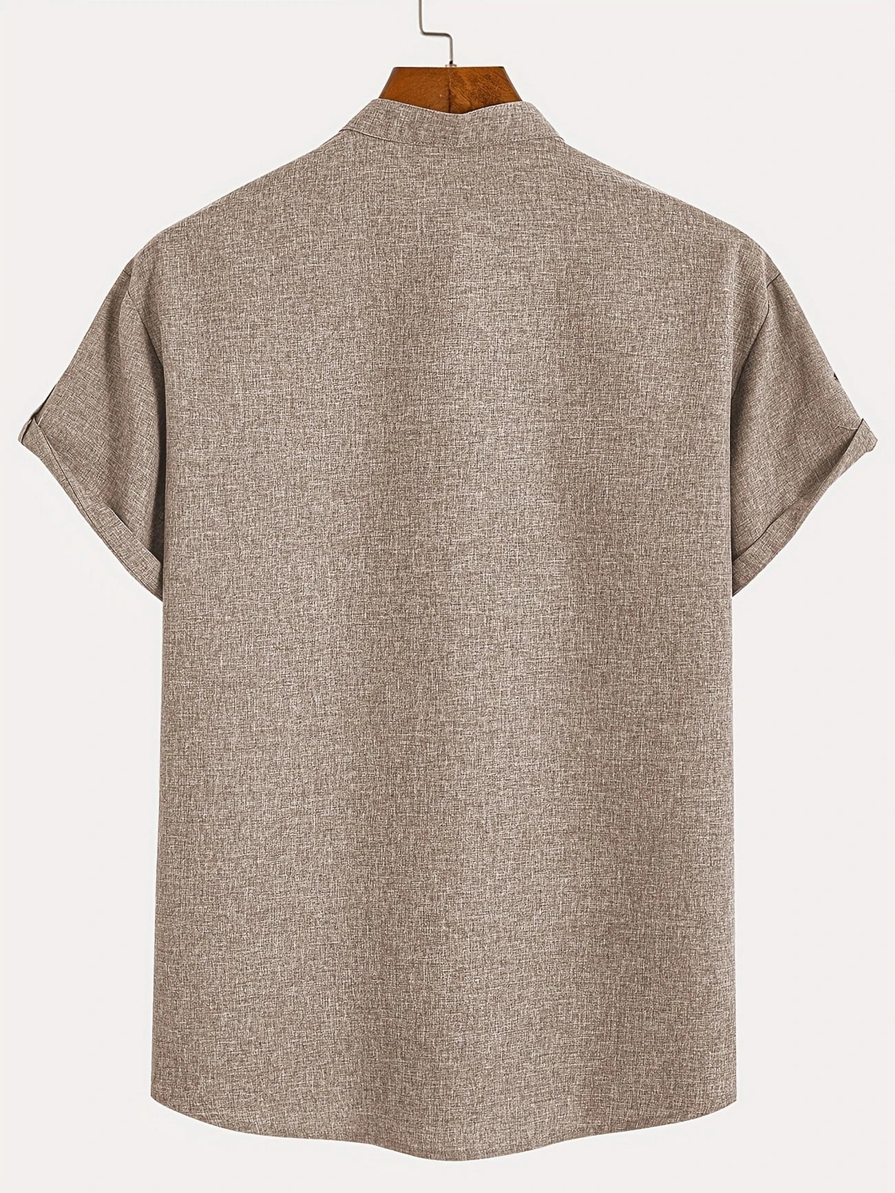 ORIENNE™ | Camisa Elegante de Manga Corta con Cuello Alto