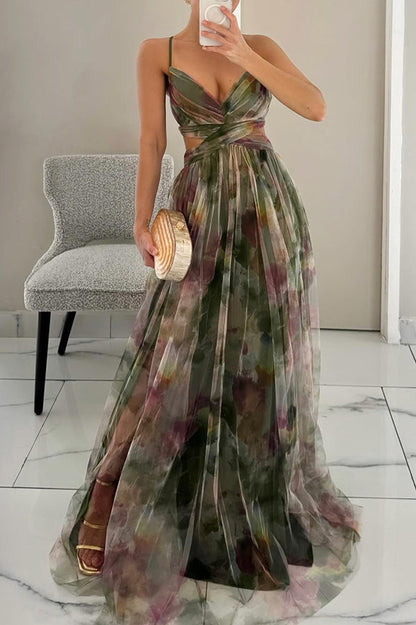 MAEVA | Vestido largo de gasa