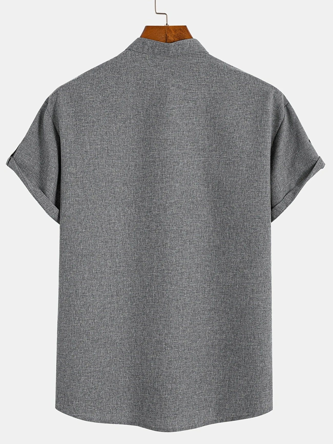 ORIENNE™ | Camisa Elegante de Manga Corta con Cuello Alto