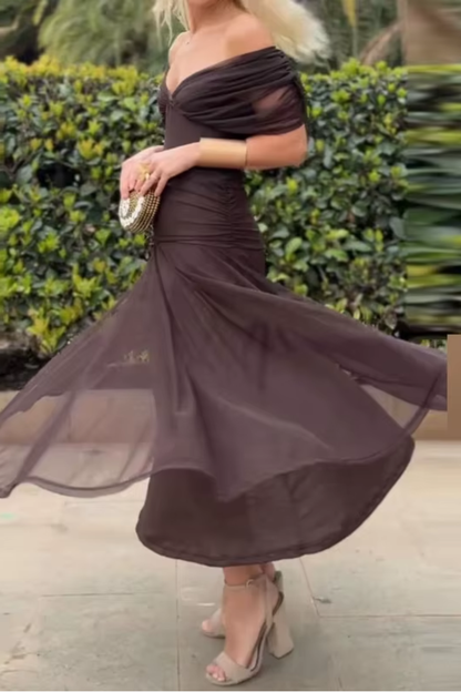 ISABELA | Vestido Elegante Lago de Fiesta con Escote en V