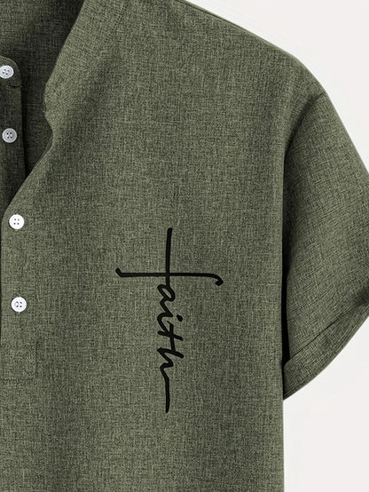 ORIENNE™ | Camisa Elegante de Manga Corta con Cuello Alto