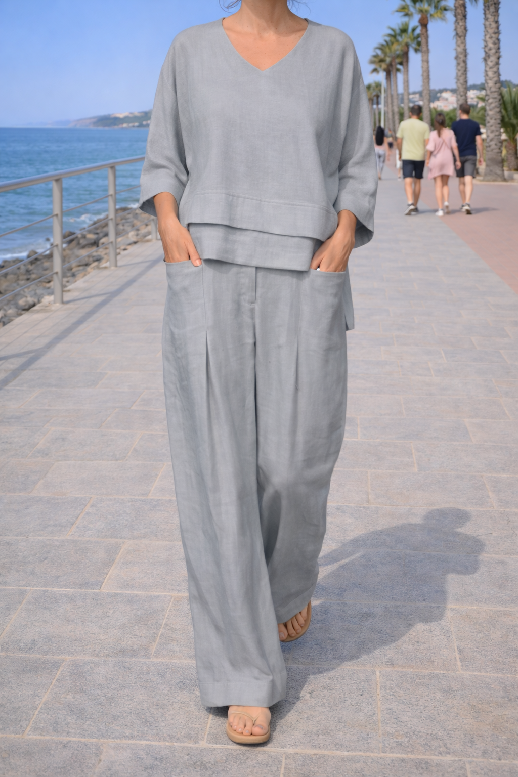 LUNA | Conjunto Palazzo Transpirable de Verano