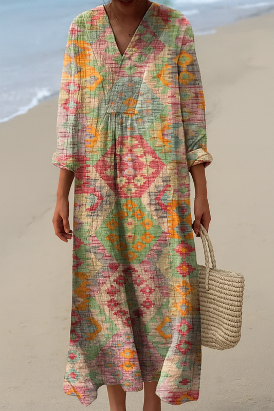 BRISA | Vestido Maxi Estampado de Verano