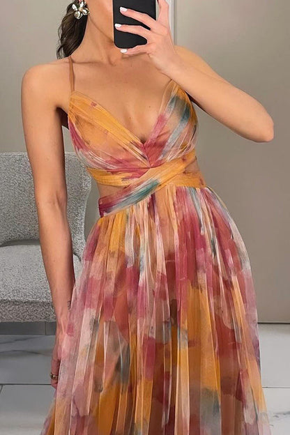 MAEVA | Vestido largo de gasa