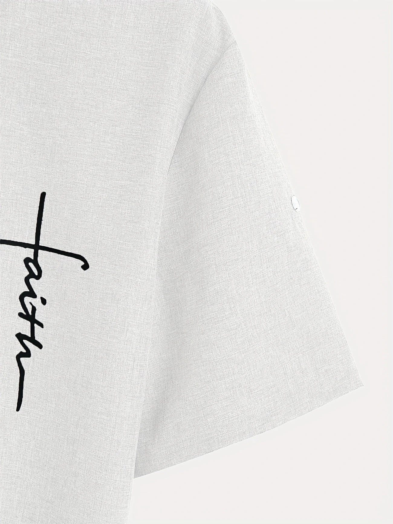 ORIENNE™ | Camisa Elegante de Manga Corta con Cuello Alto