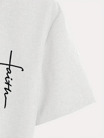 ORIENNE™ | Camisa Elegante de Manga Corta con Cuello Alto