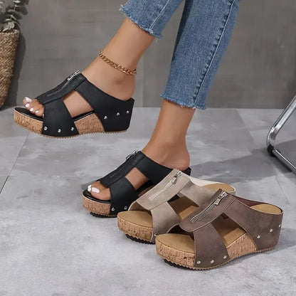 ORIENNE™ | Sandalias Ortopédicas de Cuña Cómoda