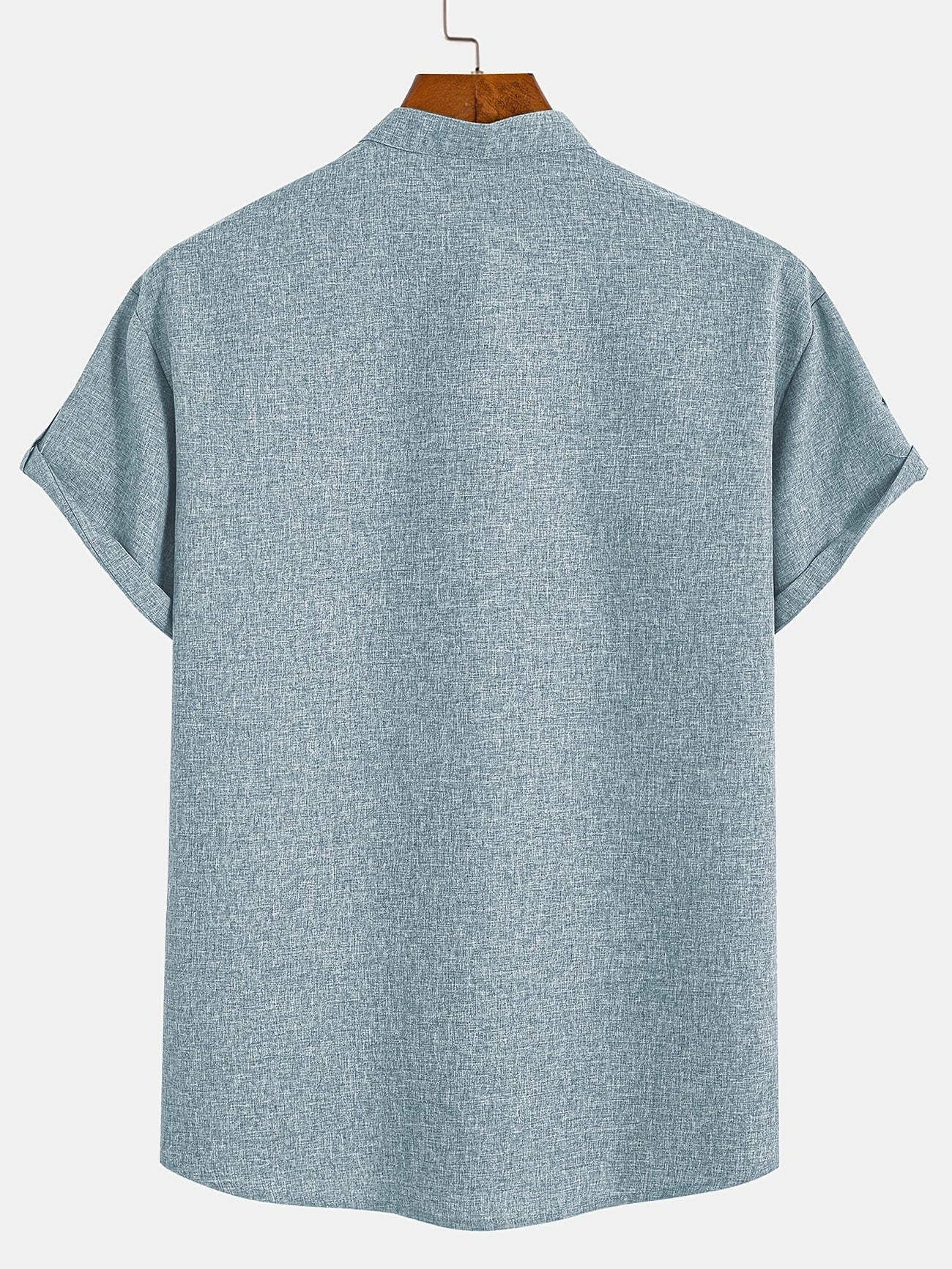 ORIENNE™ | Camisa Elegante de Manga Corta con Cuello Alto