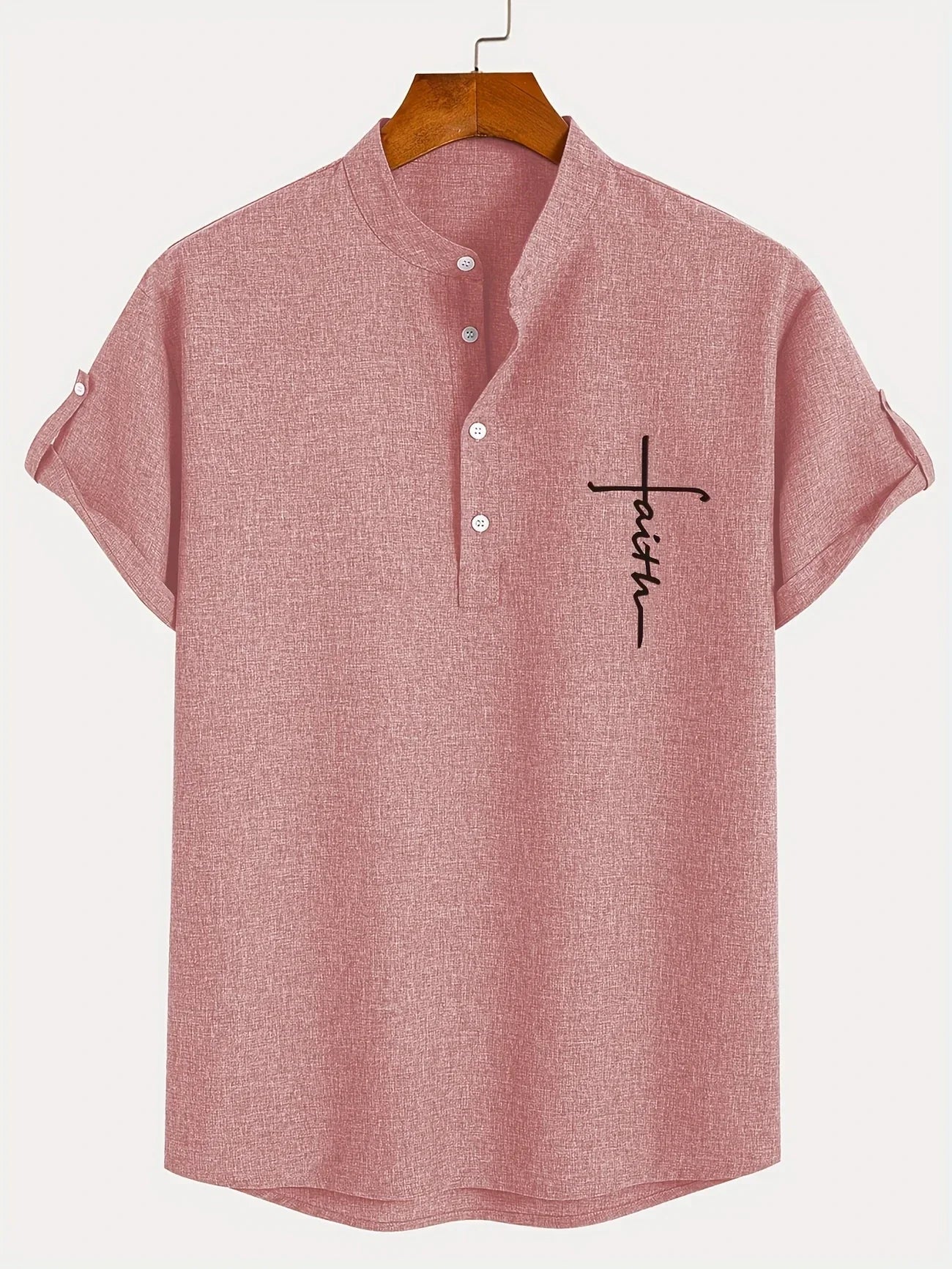 ORIENNE™ | Camisa Elegante de Manga Corta con Cuello Alto