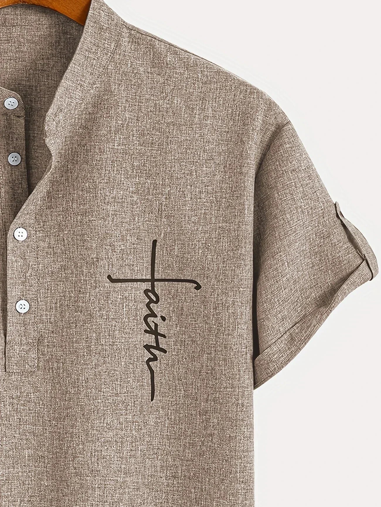 ORIENNE™ | Camisa Elegante de Manga Corta con Cuello Alto