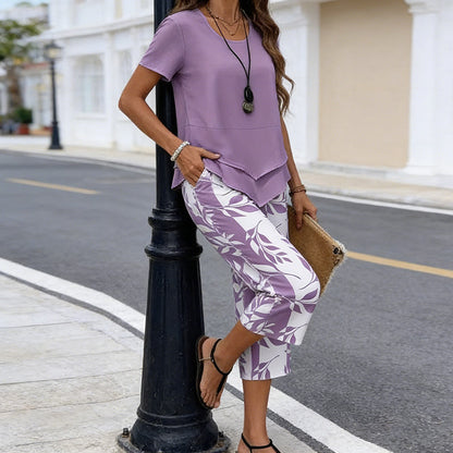 ORIENNE™ | Conjunto Casual Túnica con Pantalón de Pierna Ancha