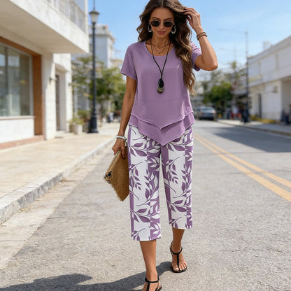 ORIENNE™ | Conjunto Casual Túnica con Pantalón de Pierna Ancha
