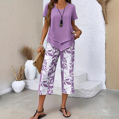 ORIENNE™ | Conjunto Casual Túnica con Pantalón de Pierna Ancha